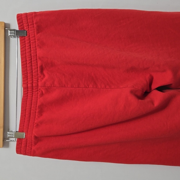 Anine Bing Sport Tyler Jogger Sweatpants Red Size M Oversized Organic Cotton - Picture 10 of 13